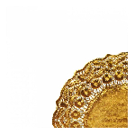 Салфетка ажурная золотая d 120 мм, металлизированная целлюлоза, 100 шт, Garcia de Pou 305.03