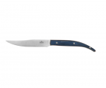Нож для стейка 235 мм без зубцов, сталь/дерево, синяя ручка Luxstahl