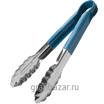 Щипцы голубая ручка «Проотель» сталь,резина; L=240/85,B=40мм Prohotel UT09HVBL
