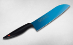 Нож кухонный Сантоку Titanium (blue), 180 мм., сталь/полипропилен, 22018/B Kasumi