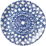 Тарелка пирожковая «Инк»; фарфор; D=150мм, H=20мм; синий, белый Steelite 17620568