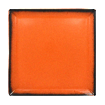 Тарелка Lea квадратная 300х300 H=20 мм., плоская, фарфор, оранжевый RAK LEEDSQ30OR