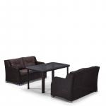 Обеденный комплект плетеной мебели с диваном T51A/S51A-W53 Brown