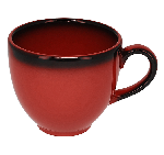 Чашка Lea круглая (90 мл) 9 Cl., фарфор, красный RAK LECLCU09RD