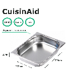 Гастроемкость CuisinAid 1/2 h=65 нерж. 325х265х65 CD-812-2 /20