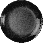 Тарелка мелкая «Нанокрем 890220»; фарфор; D=250мм, H=25мм; черный Kutahya NNTS25DU890220