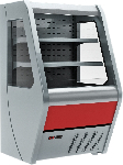 Минигорка холодильная Полюс F 13-07 VM 1,3-2 (CARBOMA 1260/700 вхсп-1,3) декор красный