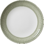 Тарелка «Бид Сейдж Вош»; фарфор; D=285мм; белый, зелен. Steelite 1404 X0103