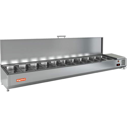 Витрина холодильная настольная HICOLD VRTU 2280 1/3 к PZ3