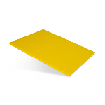 Доска разделочная 400х300х12 желтая пластик Luxstahl
