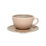Пара чайная UNNI ACETINADO ANCESTRAL (чашка 200 мл и блюдце 140 мм) Oxford 103766, AY04-5624