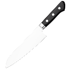 Нож кухонный «Осака» односторонняя заточк сталь нерж.,полиоксиметилен; ,L=300/180,B=45мм Sekiryu SR-MS180
