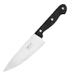 Нож поварской "Европа" сталь нерж., пластик; L=280/150,B=40мм; металлич.,черный Труд Вача