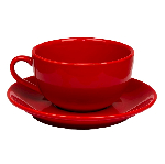 Чайная пара красная, 300 мл,фарфор, P.L. Proff Cuisine F2031R1+F2032-6.5R1