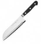 Нож японский шеф «Сантоку Гл.Люкс»; сталь; L=30/17.8,B=4.6см; черный Felix 907003