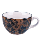 Чашка чайная «Аида»; фарфор; 280мл; коричнев. Lubiana 0450 7356/1