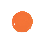 Тарелка круглая Lantana, "Coupe" D=180 мм., фарфор,цвет оранжевый, SandStone CS0022Orange