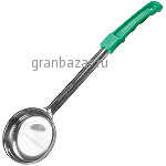Половник зеленая ручка «Проотель» сталь,сталь; 115мл; H=85,L=340мм; металлич.,зелен. Prohotel FPS4