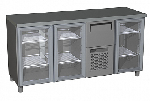 Шкаф холодильный Полюс T57 M3-1-G 0430-29 корпус нерж. с бортом планка (BAR-360С) П0000010176