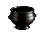 Чашка бульонная 550 мл "голова льва", d120 мм h90 мм, керамика, цвет черный EMILE HENRY 660071