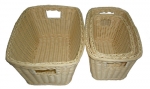 Хлебница плетеная, прямоугольная, с ручками, размеры 300х200х150 мм, полипропилен Gastrorag 1064B