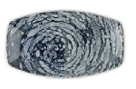Тарелка прямоугольная VORTEX фарфор, 270x160 мм, h 28 мм, синий Porland 114427 VORTEX