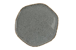 Тарелка Seasons DARK GREY с волнообразным краем 270 мм фарфор цвет темно-серый Porland 186427 темно-серый