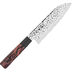 Нож кухонный «Нара»; сталь нерж., дерево; L=300/165, B=43мм; металлич., тем.дерево Sekiryu SRHM100