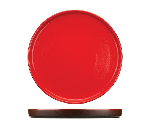 Тарелка с бортом "Кармин";керамика;D=260,H=30мм;красный,черный Dymov 177408