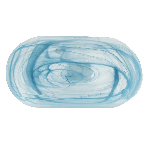 Блюдо овальное Blue Sunset 360х200х30 мм матовое стекло P.L. Proff Cuisine [4] 1Q-2360-6106SX