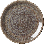 Тарелка мелкая «Революшн Гранит»; фарфор; D=200мм, H=15мм; серый, коричнев. Steelite 1775 0567