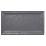 Тарелка NeoFusion Stone прямоугольная 380x210 мм., плоская, фарфор, серый, RAK NFCLRP38GY