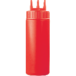 Емкость для соусов с тремя носиками; пластик; 350мл; D=7, H=20см; красный Prohotel JW-LBSD8l