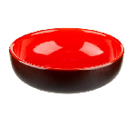 Салатник "Кармин";керамика;1л;D=185,H=65мм;красный,черный Dymov 158408