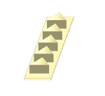 Выдавливатель для пирожных Треугольник; полистирол Martellato EM 4