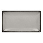 Тарелка Lea прямоугольная 330х180 мм., плоская, фарфор, серый RAK LEEDRG33GY