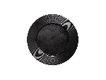 Тарелка Edge круглая D=220 мм., плоская, фарфор, цвет черный RAK EDFP22