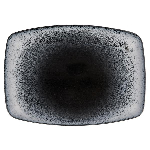 Тарелка прямоугольная TWILIGHT фарфор, l 270 мм, черный Porland 118427 TWILIGHT