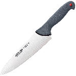 Нож поварской «Колор проф»; сталь нерж., полипроп.; L=33/20см; серый Arcos 241000