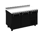 Шкаф холодильный Полюс T57 M3-1-G 9005-29 корпус черный с бортом планка (BAR-360С) П0000009837