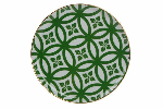 Тарелка для пиццы фарфор, d 200 мм, зеленый Porland 162920 зеленый