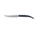 Нож для стейка 235 мм с зубцами, сталь/дерево, синяя ручка Luxstahl