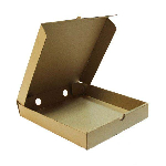 Коробка для пиццы, 250х250х40мм, бурый., микрогофрокартон Е 250015в