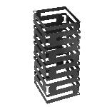 Подставка-куб фуршетная 200х200х450 мм черный Luxstahl