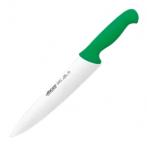 Нож поварской «2900» сталь нерж.,полипроп.; ,L=387/250,B=51мм; зелен.,металлич. Arcos 292221