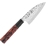 Нож кухонный «Нара» односторонняя заточк; сталь нерж., дерево; L=220/105, B=36мм; металлич., тем.дерево Sekiryu SRHM301