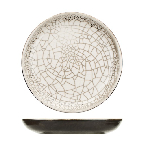 Тарелка б/полей "День и ночь";керамика;D=150мм;белый,черный Dymov 51405
