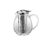 Чайник заварочный с откидной крышкой и колбой Thermo Glass 850 мл. нерж. термостекло Wilmax /1/18/ 888802