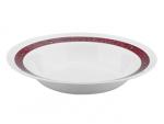 Блюдо круглое глубокое «Корал»; стекло; 730мл; D=288,H=48мм; белый,красный Bormioli Rocco 400850 C