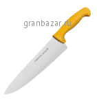 Нож поварской; сталь нерж.,пластик; L=25см; металлич.,желт. Prohotel AS00301-05Yl